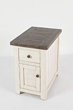 Jofran Madison County Pine Farmhouse Chairside Table - Image 10
