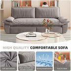 73.2" Sofa Bed Queen, 3-in-1 Pull Out Sofa Bed - Image 4