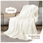4 Pack Fleece Throw Blankets 50x60 Inches - Image 3