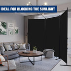 Room Divider 6FT Portable Room Dividers and Folding Privacy Screens, 3 Panel - Image 7