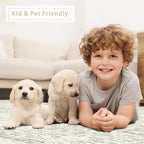 Washable Rugs 8x10 Area Rug for Living Room, Dining Room-Beige Green | Ultra - Image 7