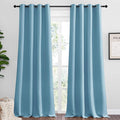NICETOWN Teal Blue Blackout Curtains 102 inches Length by NICETOWN