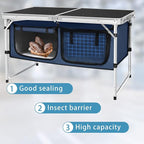 CampLand Outdoor Folding Table Aluminum Lightweight Height Adjustable - Image 5