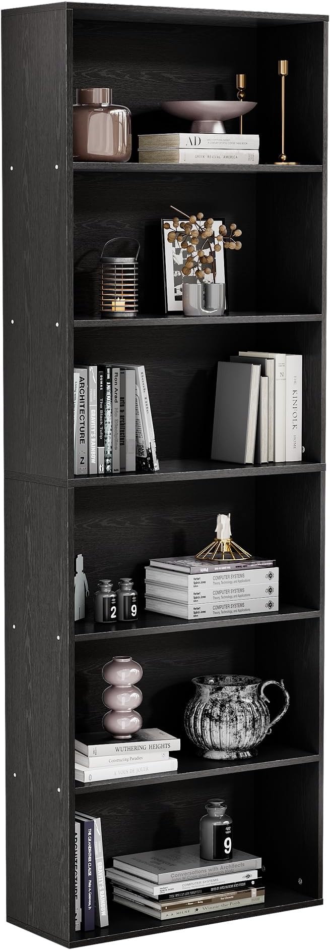 GRUSIGN 71" Tall 6-Tier Bookshelf, Large Open Display Bookcase - Image 4