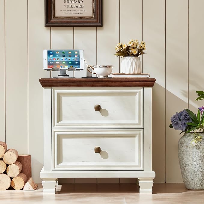 SAVOR LIFE Farmhouse Nightstand - Image 3
