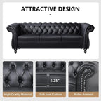 QHITTY 2 Piece Living Room Set, Sectional Chesterfield Sofa Chair Contemporary - Image 4