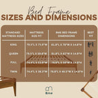 Bme Dinkee 15 Inch Signature Bed Frame Without Headboard - Image 10