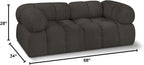 Meridian Furniture 611Brown-S68A Ames Collection Modern | Contemporary Modular - Image 3