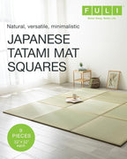FULI Japanese Square Tatami Rug, Lightweight Igusa Mat, Made in Japan - Image 2