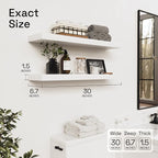 BAOBAB WORKSHOP Wood Floating Shelves - Image 3