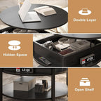 FABATO Round Lift Top Coffee Table - Image 5