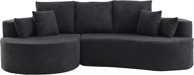 106'' Sectional Curved Sofa Sponge Couch - Image 7