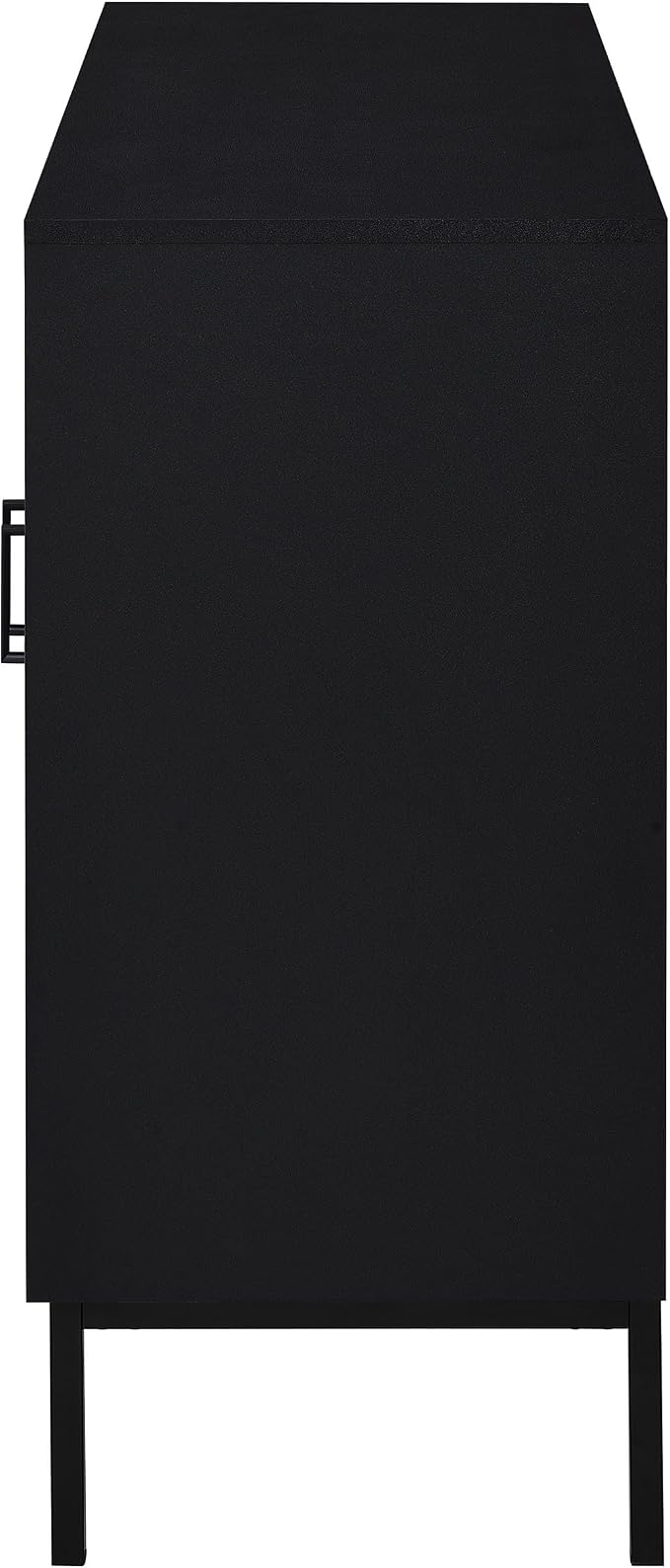 Coaster Home Furnishings Jess 2-Door Arched Fluted Glass Accent Cabinet Black - Image 6