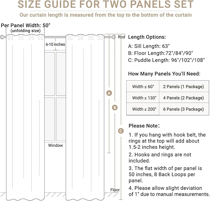 Linen Textured Total Blackout Curtains - Image 2