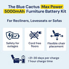 Blue Cactus 5000mAh Rechargeable Battery Pack - Image 2