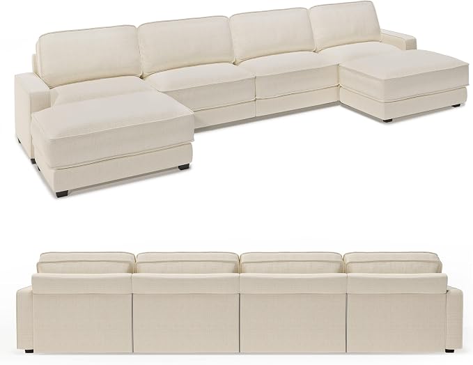 Vipbear 160" Oversized Modular Sectional Sofa, U Shaped Couch Set - Image 9