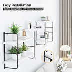MXCSE Wall Shelves, Wall Mounted Bookshelves, DIY Floating Shelves - Image 8