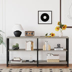 LVB Industrial Entryway Table, Farmhouse Rustic Console Table Behind Couch - Image 6