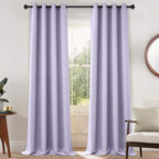 Yakamok Room Darkening Curtains 52x108 inch Length Lilac-Living Room | 2 panels by Yakamok