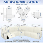 Arfntevss Recliner Sectional Couch Covers 1OO% Waterproof L Shape Sofa Cover - Image 2