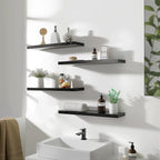 YYWUOJJ Wood Floating Shelves for Wall Decor, Rustic Wall Shelves for Bedroom - Image 3