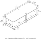 Furinno Just No Tools Dark Cherry Wide Television Stand - Image 2