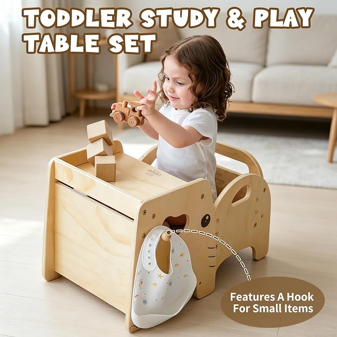 Lehoo Castle Montessori Weaning Table and Chair Set - Image 2