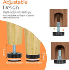 24 Pack M6 Thread Adjustable Furniture Levelers - Image 4