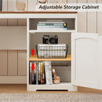 YOMILUVE 63" Farmhouse L Shaped Executive Desk - Image 6