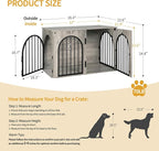 Hzuaneri 39.4" Wooden Dog Crate Furniture, Indoor Dog Kennel Dogs Cage - Image 2