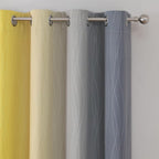 Grey and Yellow Ombre Blackout Curtains - Image 4