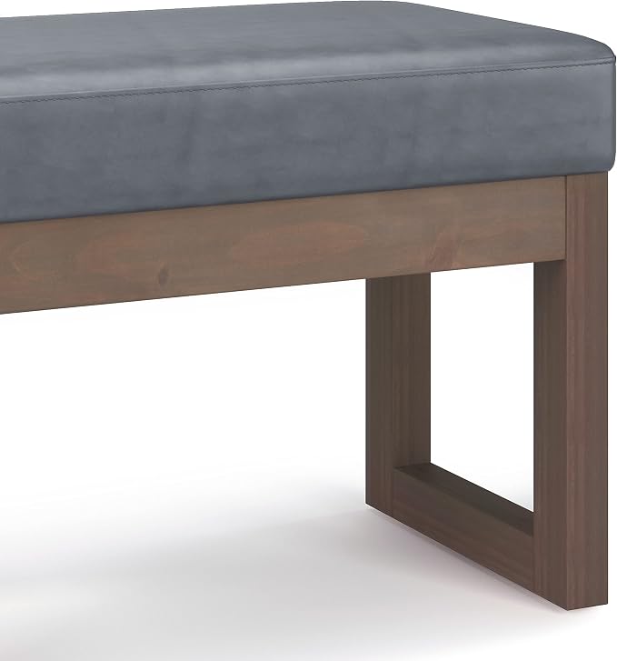 SIMPLIHOME Milltown Small Ottoman Bench - Image 5