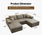 107.5"Cloud Modular Sectional Couch - Image 2