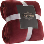 TASTHROW Large Flannel Fleece Throw Blanket, 90×90 Inch by TASTHROW