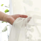 Ivory Sheer Curtains 84 Inch Length 2 Panels - Image 2