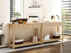RUSTOWN Fluted Wood Console Table - Image 9