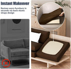 8Pcs Outdoor Cushion Covers, Stretch Patio Furniture Couch Chair Slipcovers | - Image 5