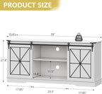 Farmhouse TV Stand for 65/60/55 Inch Tvs, Modern Entertainment Center - Image 7