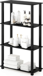 Furinno TURN-S-TUBE Storage Shelves, 4-Tier Book Shelf, Corner Shelf, Toolless by Furinno-FitsYourSpaceFitsYourBudget