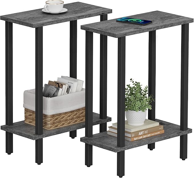 TUTOTAK Small Side Table, Narrow End Table, Skinny Sofa Table, Slim Nightstand by ChoosetutotakFurnitureBuildYourCozyHome