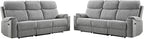 HAOMARKETS Power Oversized Reclining Sofa Couch Set of 2 - Image 8