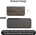 Modern Nightstand Stackable Storage Drawers, Modular Bedroom Furniture Set - Image 6