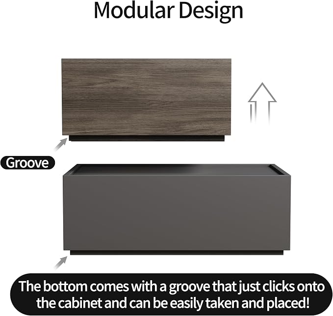 Svimi Modular Stackable Drawers, Modern Nightstand Modular Storage Bins - Image 7