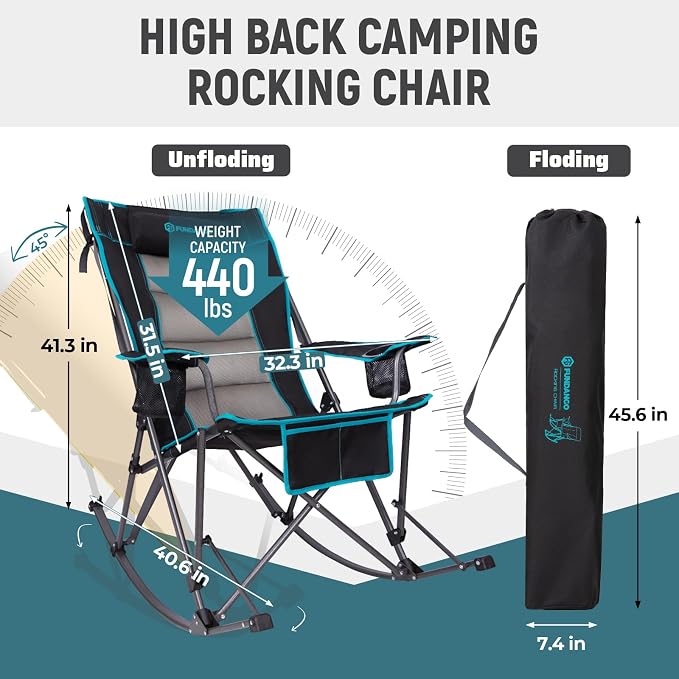 FUNDANGO Oversized Rocking Camping Chair - Image 2