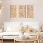 IARTTOP Tropical leaf Wood Wall Decor Framed Palm Monstera Leaves Wooden Wall - Image 4