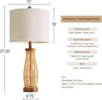 OYEARS 28" Table Lamps Set of 2 - Image 7