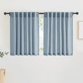 RYB HOME Linen Semi Sheer Kitchen Curtains Over Sink 36 inches Length | Light by RYBHOME