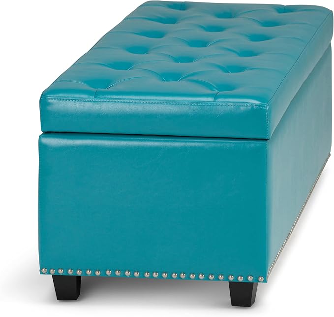 SIMPLIHOME Hamilton Storage Ottoman - Image 9