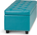 SIMPLIHOME Hamilton Storage Ottoman - Image 9