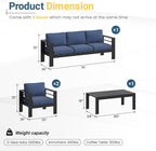 Solaste Aluminum Patio Furniture Set - Image 3